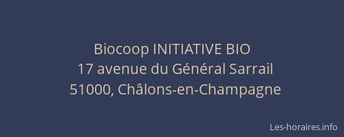 Biocoop INITIATIVE BIO