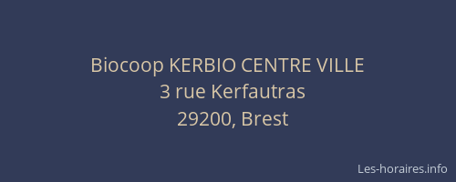 Biocoop KERBIO CENTRE VILLE