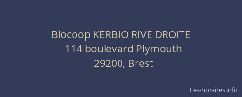 Biocoop KERBIO RIVE DROITE