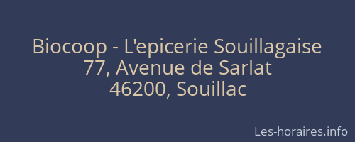 Biocoop - L'epicerie Souillagaise