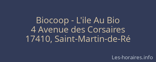 Biocoop - L'ile Au Bio