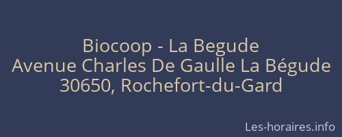 Biocoop - La Begude
