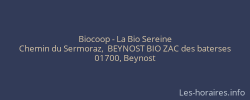 Biocoop - La Bio Sereine