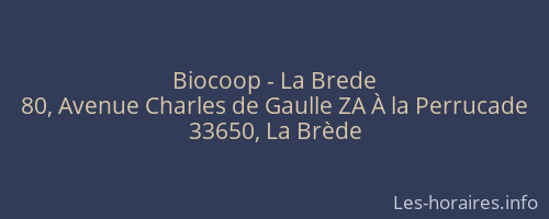 Biocoop - La Brede