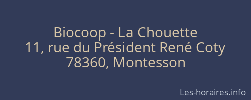 Biocoop - La Chouette