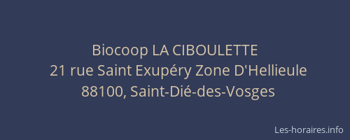 Biocoop LA CIBOULETTE