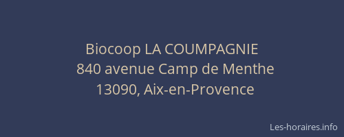 Biocoop LA COUMPAGNIE