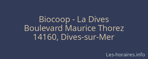 Biocoop - La Dives