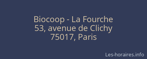 Biocoop - La Fourche