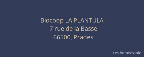 Biocoop LA PLANTULA