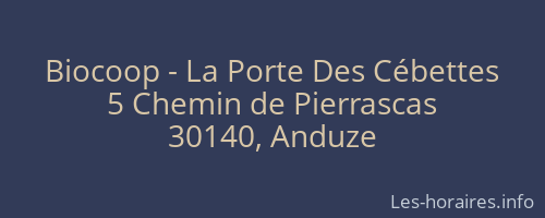 Biocoop - La Porte Des Cébettes