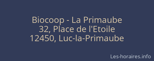 Biocoop - La Primaube