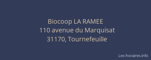 Biocoop LA RAMEE