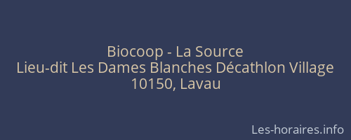 Biocoop - La Source