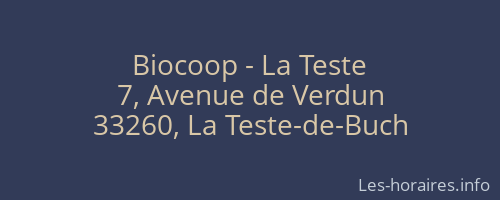 Biocoop - La Teste