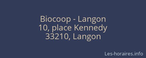 Biocoop - Langon
