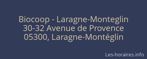 Biocoop - Laragne-Monteglin