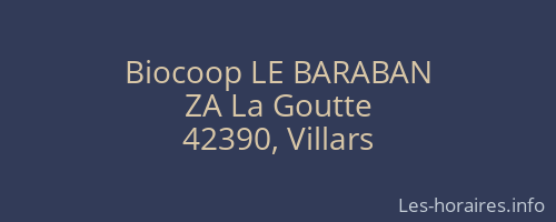 Biocoop LE BARABAN