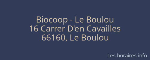Biocoop - Le Boulou