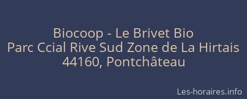 Biocoop - Le Brivet Bio