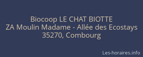 Biocoop LE CHAT BIOTTE