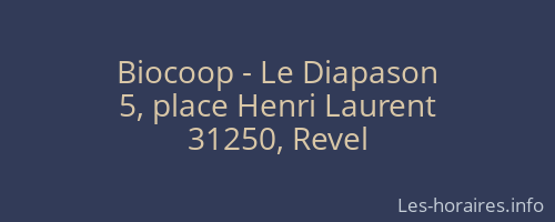 Biocoop - Le Diapason