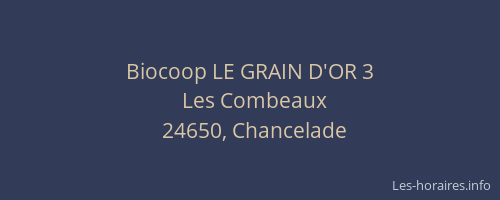 Biocoop LE GRAIN D'OR 3