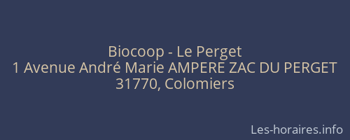 Biocoop - Le Perget