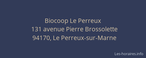 Biocoop Le Perreux