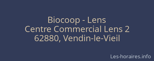 Biocoop - Lens