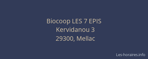 Biocoop LES 7 EPIS