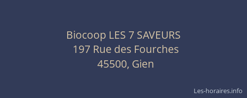 Biocoop LES 7 SAVEURS