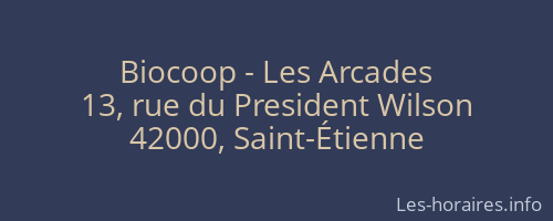 Biocoop - Les Arcades