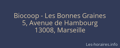 Biocoop - Les Bonnes Graines