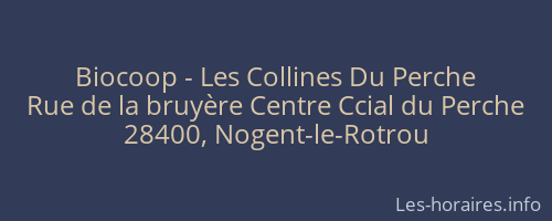 Biocoop - Les Collines Du Perche