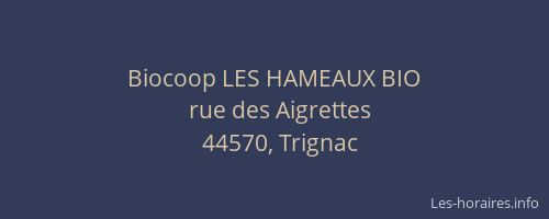 Biocoop LES HAMEAUX BIO