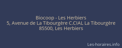Biocoop - Les Herbiers