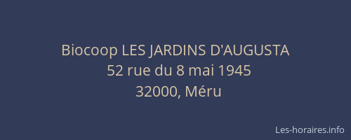 Biocoop LES JARDINS D'AUGUSTA