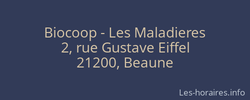 Biocoop - Les Maladieres