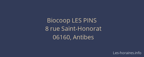 Biocoop LES PINS