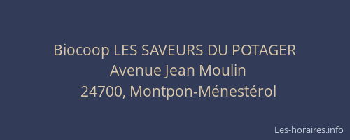 Biocoop LES SAVEURS DU POTAGER