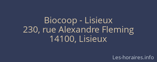 Biocoop - Lisieux