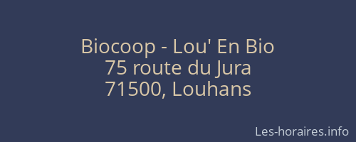 Biocoop - Lou' En Bio