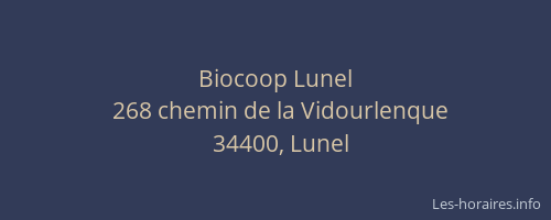 Biocoop Lunel