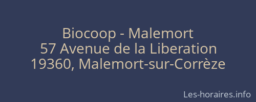Biocoop - Malemort