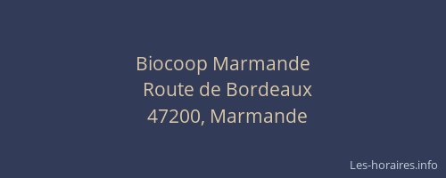 Biocoop Marmande