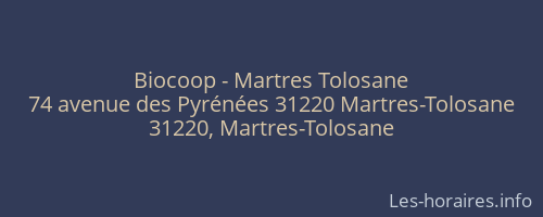 Biocoop - Martres Tolosane