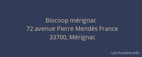 Biocoop mérignac