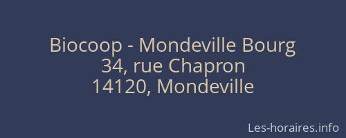 Biocoop - Mondeville Bourg