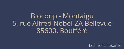 Biocoop - Montaigu